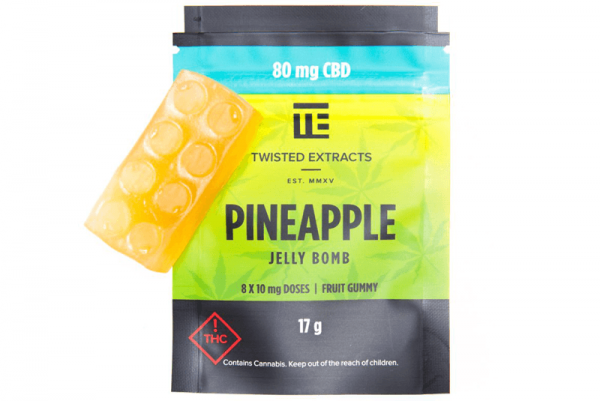 Twisted Extracts CBD Pineapple Jelly Bomb